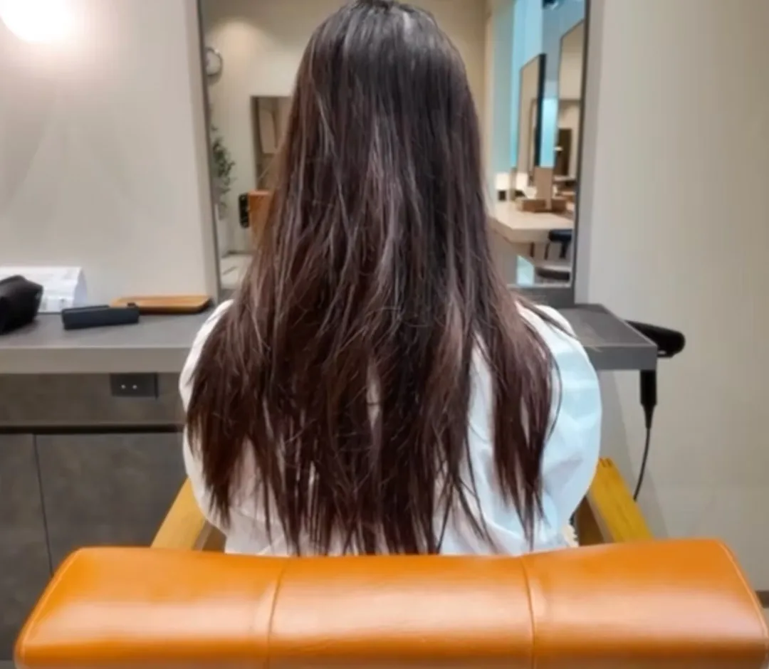 Hair before the Lux Gloss Treatment